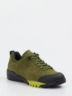 Damen Waldläufer – Outdoor-Sneaker aus Veloursleder oliv