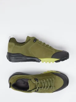 Damen Waldläufer – Outdoor-Sneaker aus Veloursleder oliv
