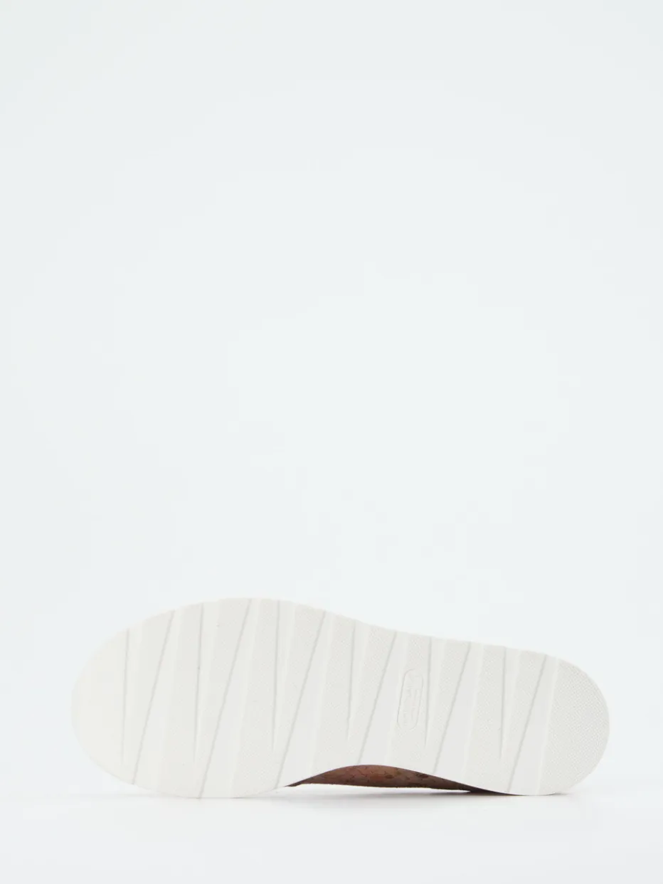 – Plateau-Sneaker aus geprägtem Leder metallic*Waldläufer Discount