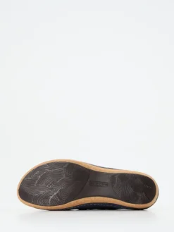 Damen Waldläufer – Sandalen aus Nubukleder in Dunkel