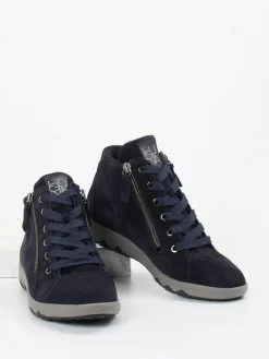 – Schnürboots aus Veloursleder dunkel*Waldläufer Outlet