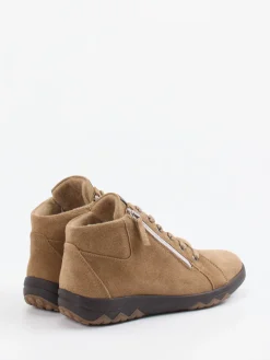 – Schnürboots aus Veloursleder camelbraun*Waldläufer Discount