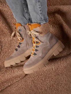 – Schnürboots aus Veloursleder*Waldläufer Online