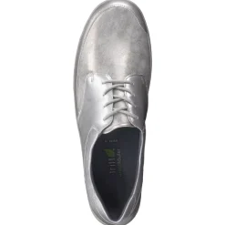 – Schnürschuh aus Metallicleder silberfarben*Waldläufer Clearance