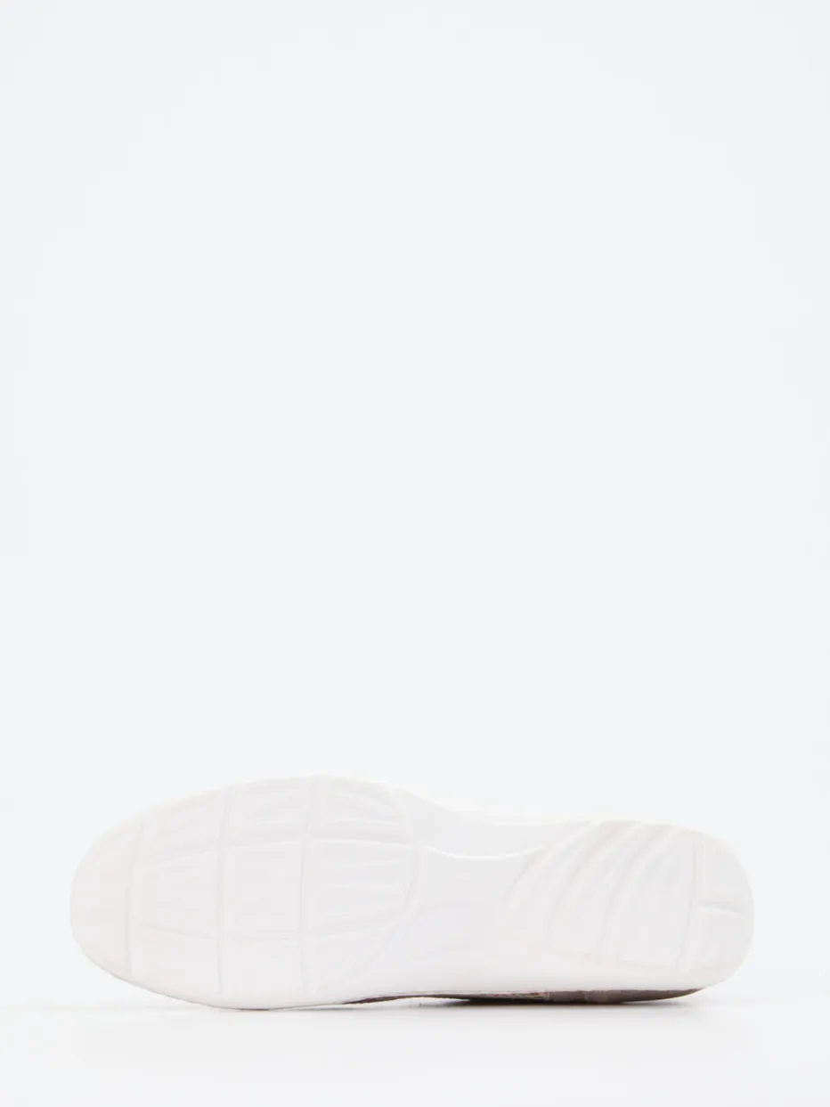 Damen Waldläufer – Schnürschuhe aus Leder-Mix Pastelloptik