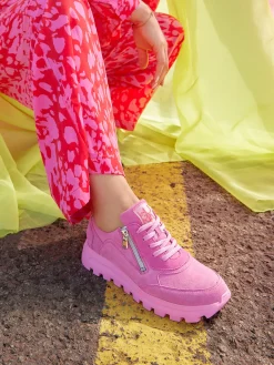 Damen Waldläufer – Sneaker aus Kalbleder in