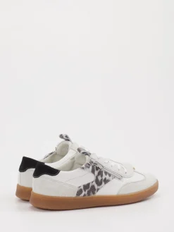 Damen Waldläufer – Sneaker aus Veloursleder weiß-