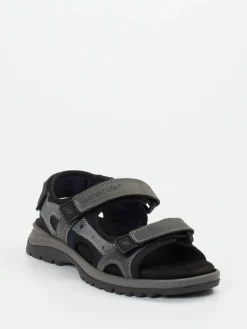 Herren Waldläufer – Trekkingsandale aus Fettleder anthrazit