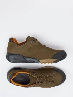 – Wanderschuh aus Leder-Mesh olivgrün*Waldläufer Discount