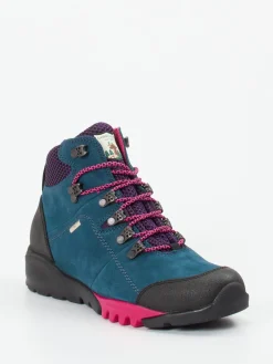 – Wanderschuhe aus Veloursleder Petrol*Waldläufer New