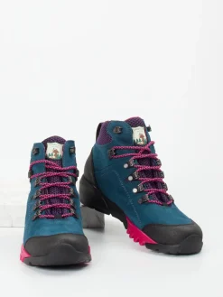 – Wanderschuhe aus Veloursleder Petrol*Waldläufer New