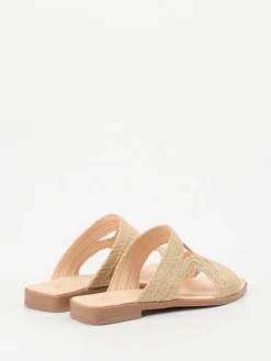 Damen Werner – Pantolette aus Jute in Naturfaser-Optik