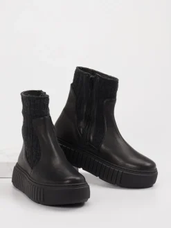 – Plateau-Stiefelette aus Leder*Werner