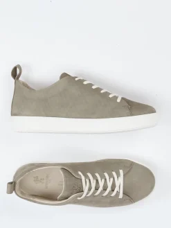 – Sneaker aus Nubukleder in Taupe*Werner Sale