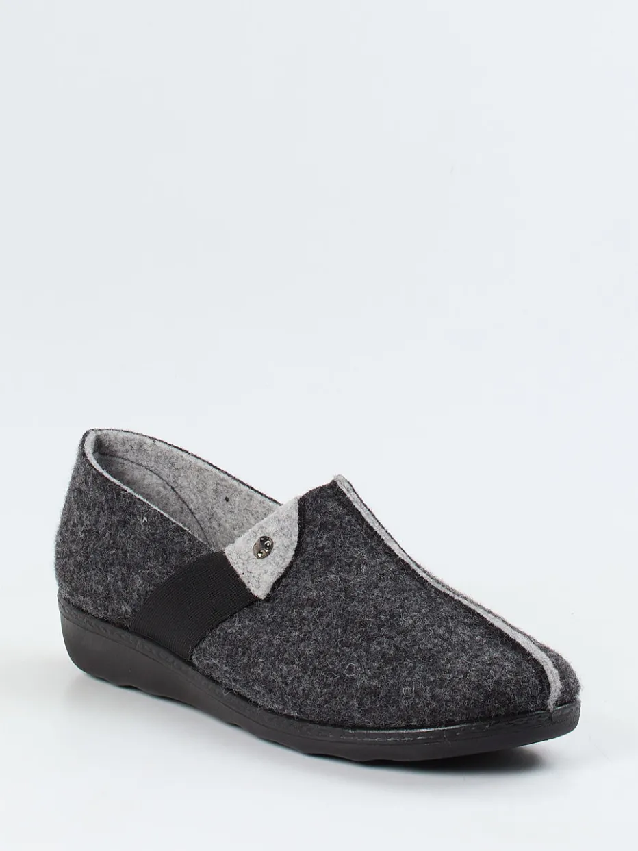 Damen Westland – Filzpantoffeln aus Filz in Anthrazit