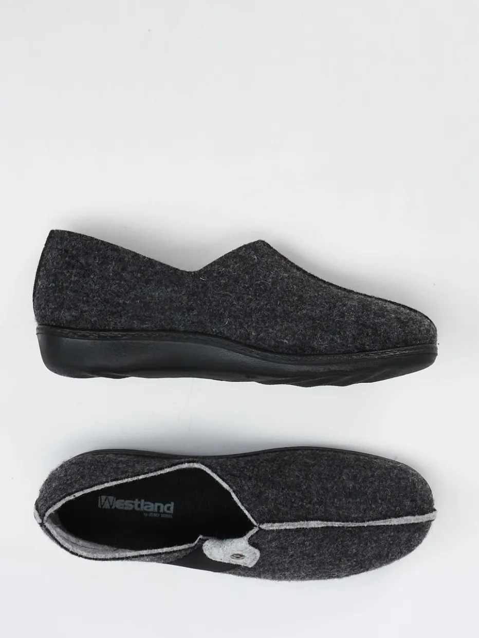 Damen Westland – Filzpantoffeln aus Filz in Anthrazit