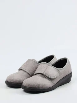 Damen Westland – Klettslipper aus Textil mit floralem Muster