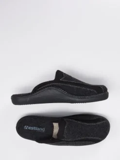 Herren Westland – Pantoffeln aus Filz in Anthrazit