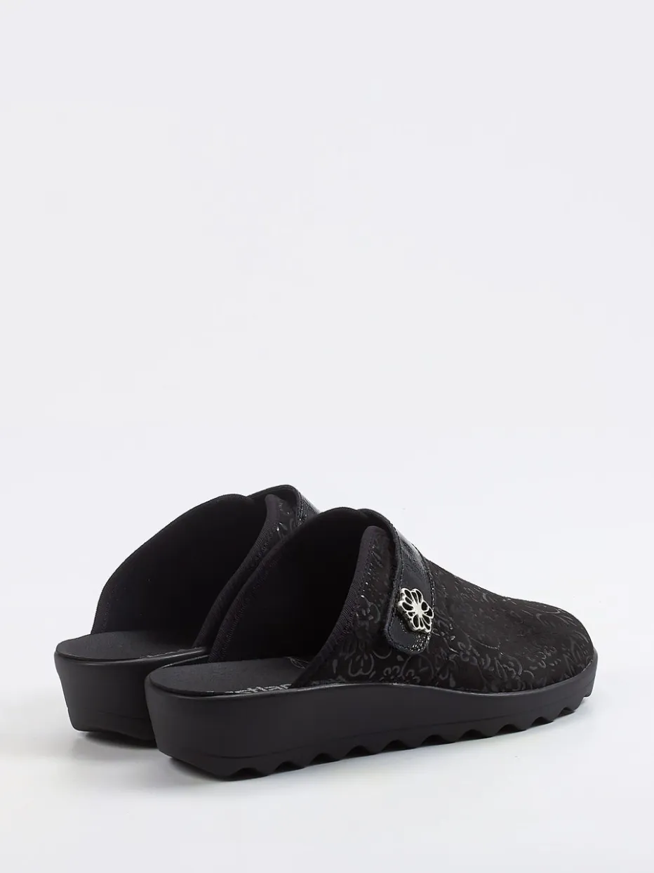 Damen Westland – Pantolette aus Textil mit Blütenapplikation