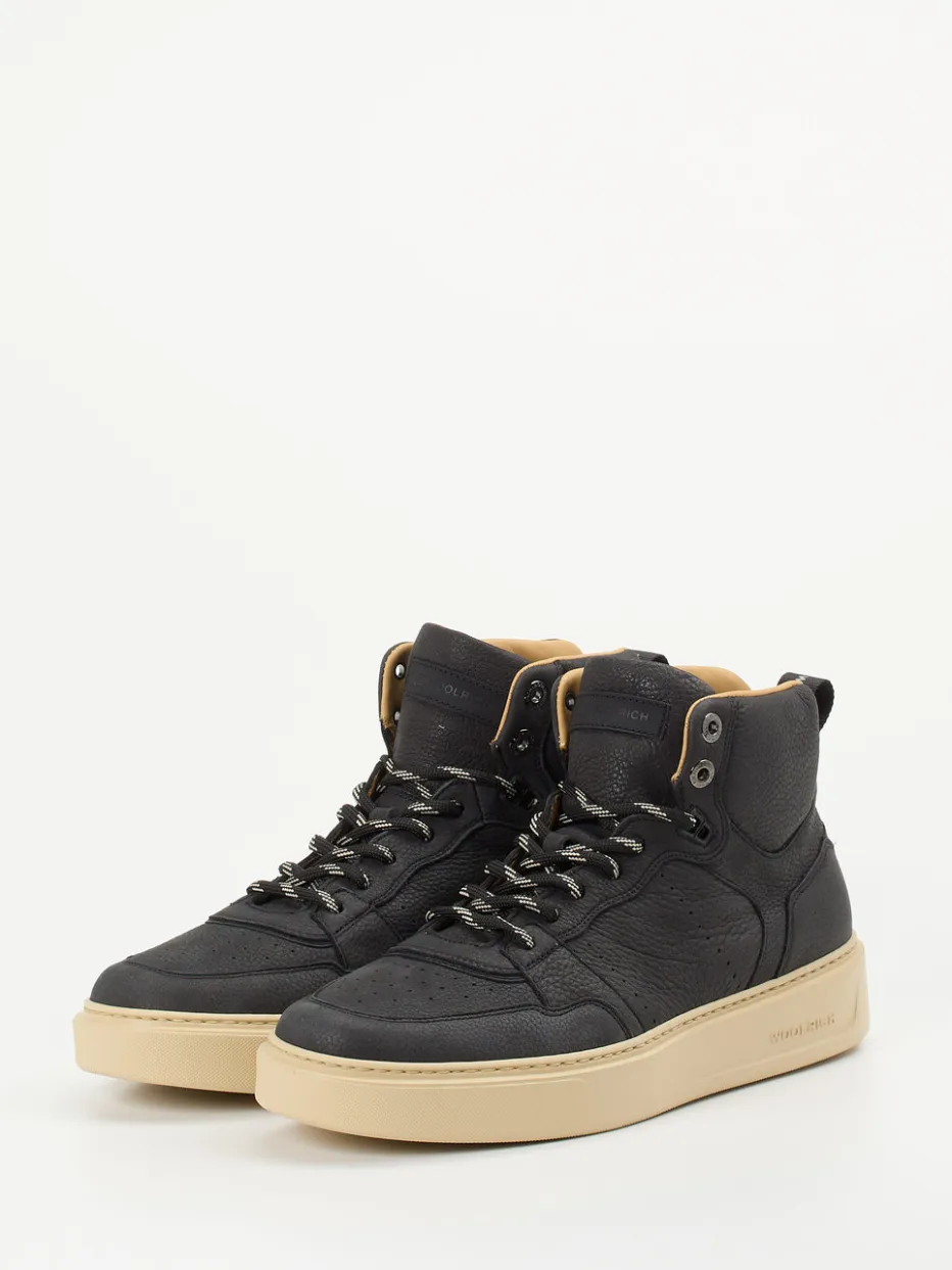 Herren Woolrich – High-Top Sneaker aus Nubukleder