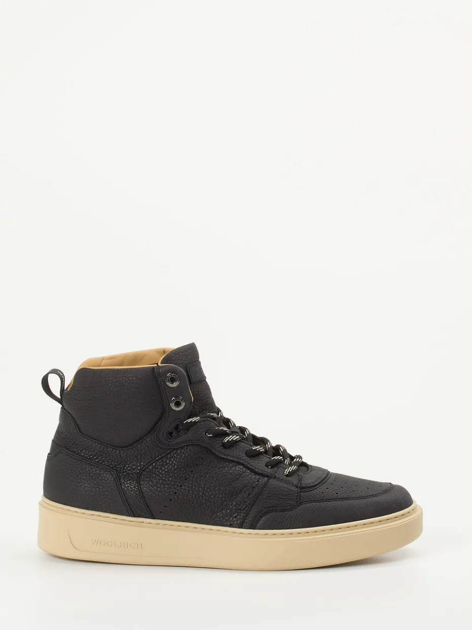 Herren Woolrich – High-Top Sneaker aus Nubukleder