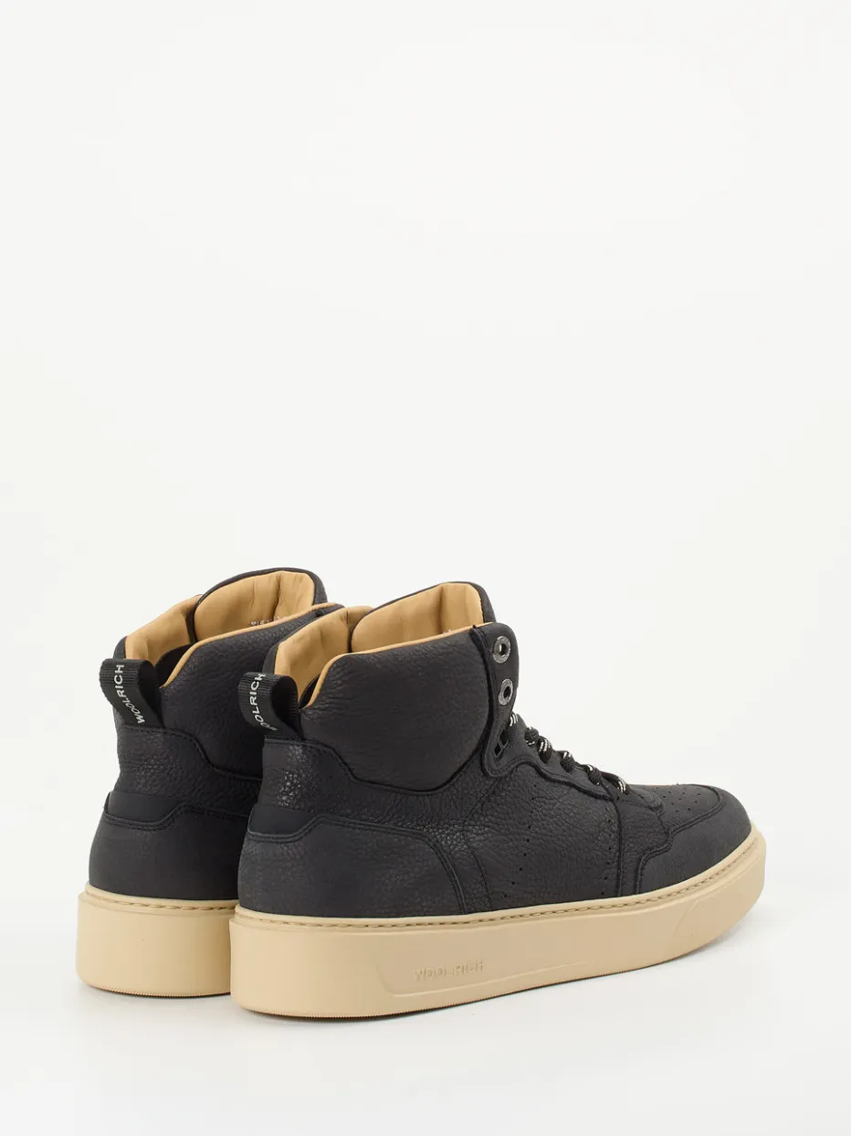 Herren Woolrich – High-Top Sneaker aus Nubukleder