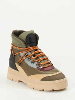 Damen Woolrich – Hiking-Stiefel aus Lammleder in Oliv-Mix