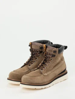 Herren Woolrich – Schnürboots aus Veloursleder sand