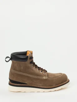 Herren Woolrich – Schnürboots aus Veloursleder sand
