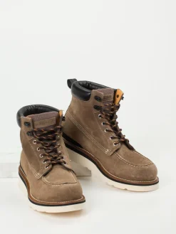 Herren Woolrich – Schnürboots aus Veloursleder sand