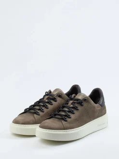 Herren Woolrich – Sneaker aus Nubukleder in Taupe