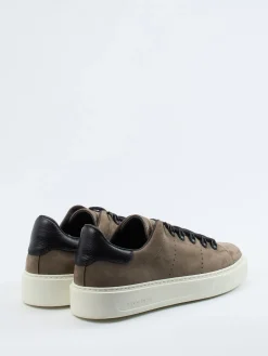 Herren Woolrich – Sneaker aus Nubukleder in Taupe