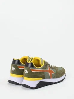 – Retro-Sneaker aus Veloursleder Oliv*W6YZ Online