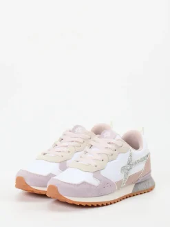 – Retro-Sneaker aus Veloursleder Rosé*W6YZ Discount