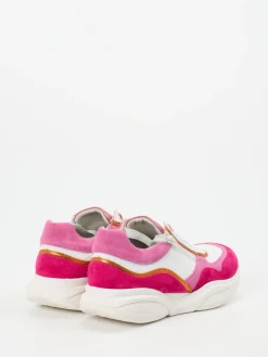 Damen XSENSIBLE – Chunky Sneaker aus Velour/Leder in Pink