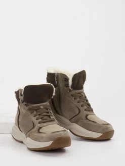 – Stiefelette aus Veloursleder in Taupe*XSENSIBLE Sale