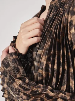 Damen Yippie Hippie – Plisseekleid aus Textil in