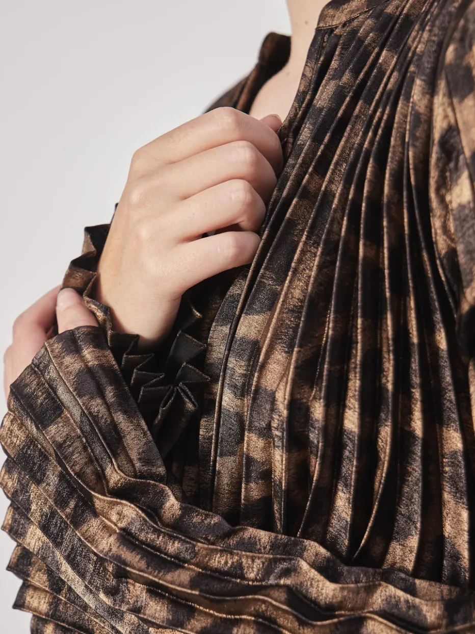 Damen Yippie Hippie – Plisseekleid aus Textil in