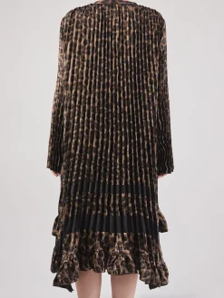 Damen Yippie Hippie – Plisseekleid aus Textil in