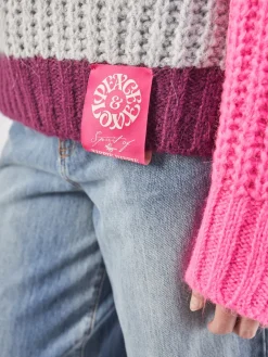 Damen Yippie Hippie – Strickpullover aus Textil in