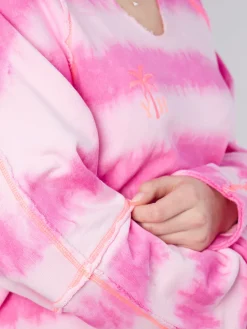 – Sweatshirt aus Baumwolle in Pink*Yippie Hippie Outlet